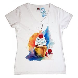 Рисувана тениска "Сладкиш"