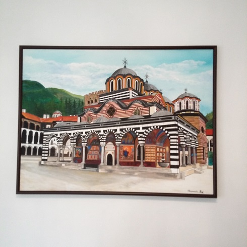 Рисувана картина Рилски манастир