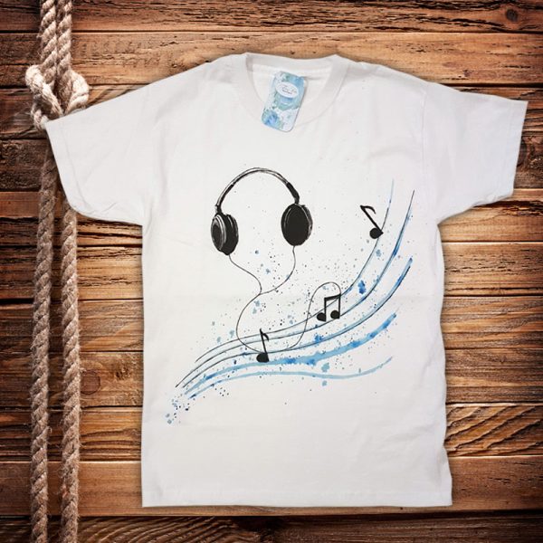 Рисувана тениска "Музика"