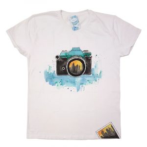 Рисувана тениска "Фотоапарат"