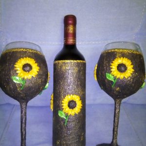 Рисувани чаши за вино