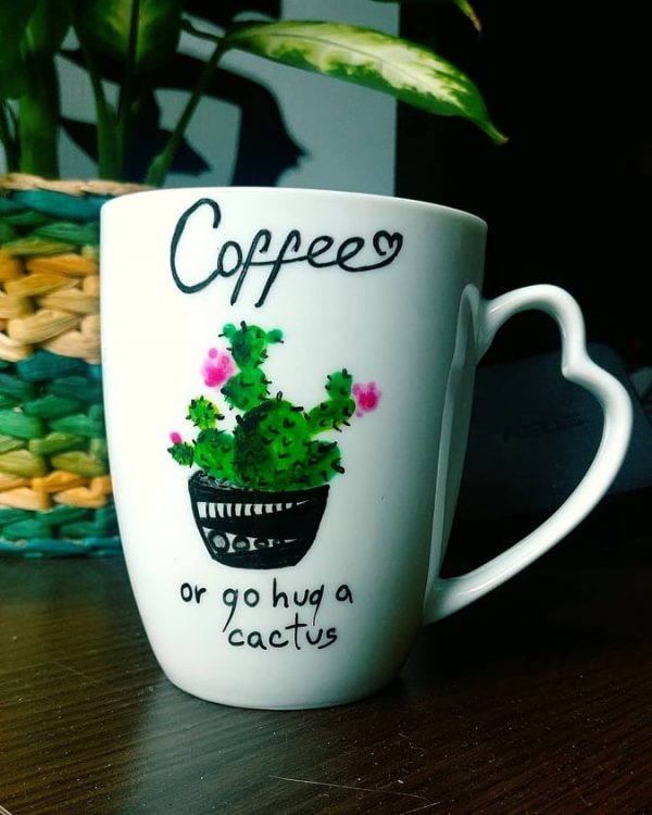 Чаша Coffee or go huf a Cactus