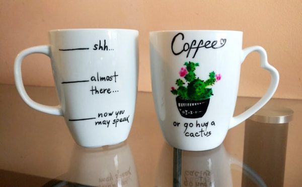 Чаша Coffee or go huf a Cactus
