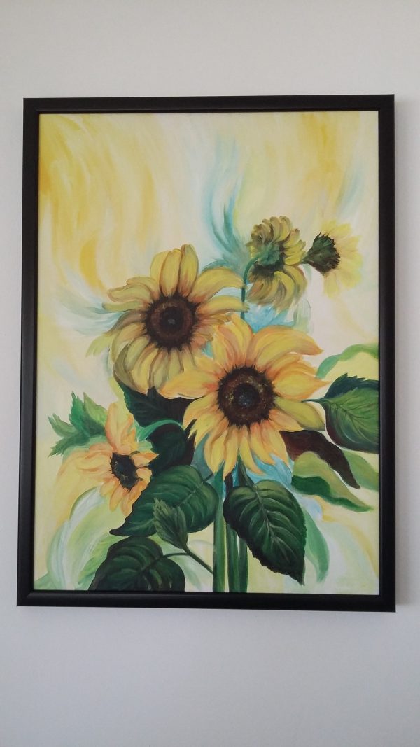 "Слънчогледи" №73 рисувана картина