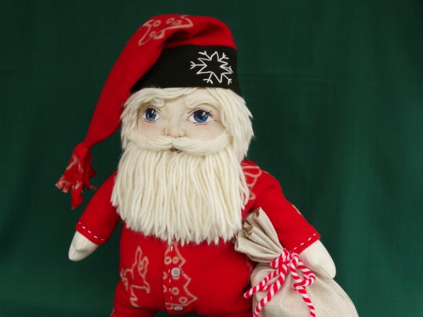 Дядо Коледа - текстилна кукла