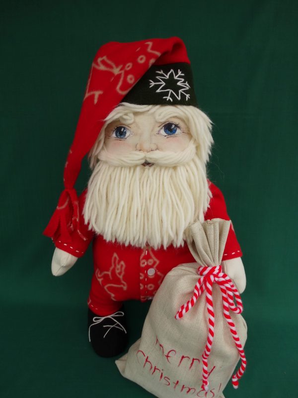 Дядо Коледа - текстилна кукла