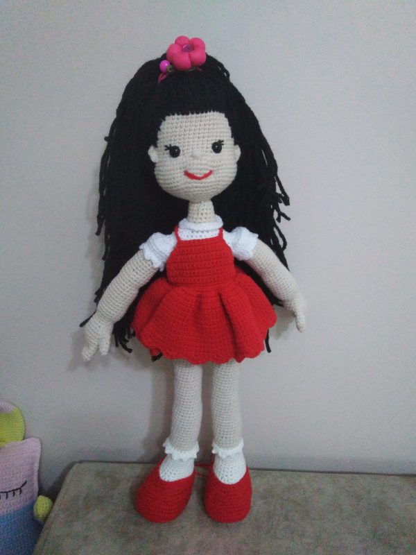 Плетена кукла 45 см