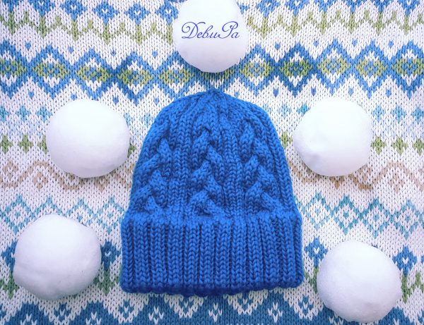 Комплект - плетени шапка и ръкавици ,,Снежна хармония"