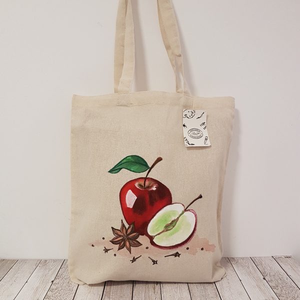 Текстилна торбичка "Ябълка с анасон"
