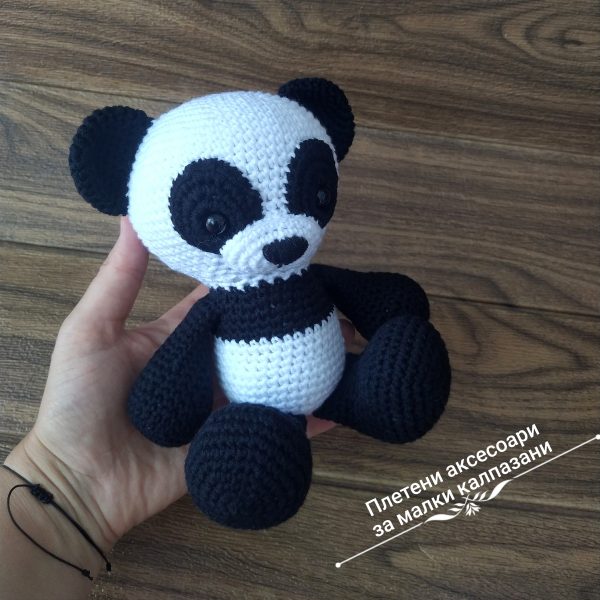 Плетена играчка "Панда" - Изработва се по поръчка!
