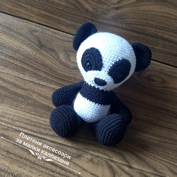 Плетена играчка "Панда"