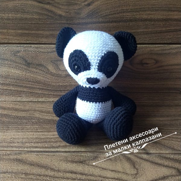 Плетена играчка "Панда"