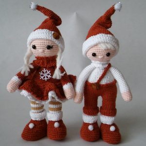 Плетени "Коледни елфчета"