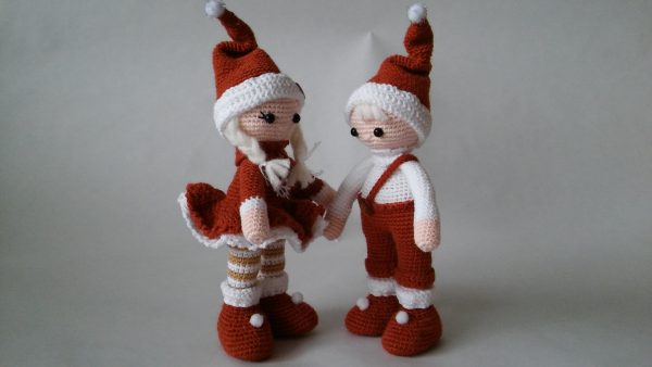 Плетени "Коледни елфчета"
