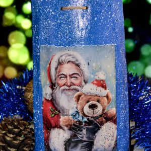 Коледен подарък - ръчно изработена керемида с Дядо Коледа