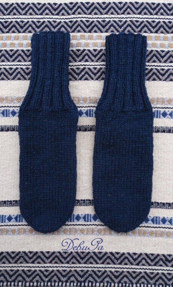 Вълнени плетени чорапи ''Нощно небе"
