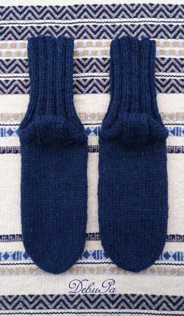 Вълнени плетени чорапи ''Нощно небе"