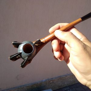 Лула за пушене на тютюн2. Авторска дърворезба.