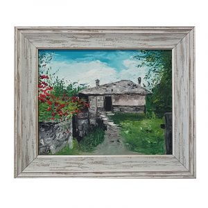 Картина с маслени бои „На двора“