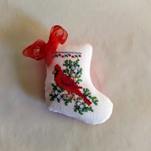 Бродирано Коледно чорапче за елха
