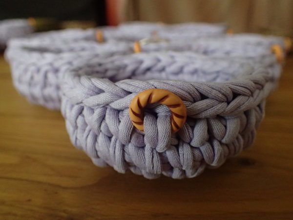Плетено панерче за бижута