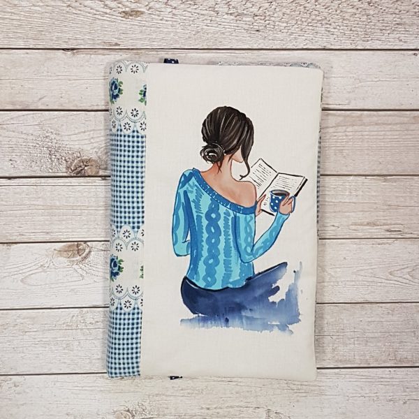 Рисувана подвързия за книга "Дамата с книга"