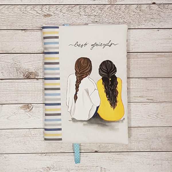 Рисувана подвързия за книга „Best friends“