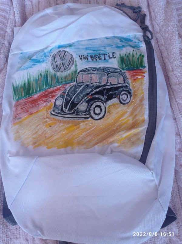 Рисувана спортна раница VW Beetle