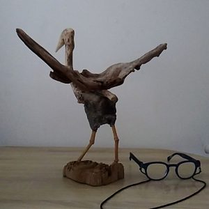 Импровизация. Чапла. Творба от корени на дървета.