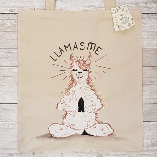 Рисувана текстилна торба "Llamaste"