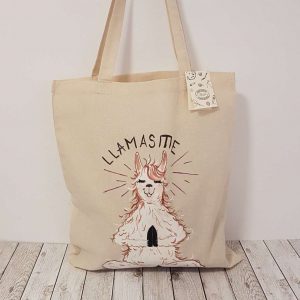 Рисувана текстилна торба "Llamaste"