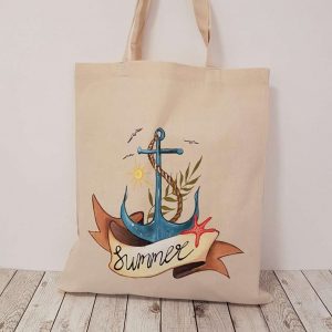 Рисувана текстилна торба "Summer"