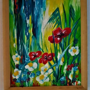 Макове и маргарити 2- картина с цветя