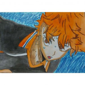 Аниме волейбол Хайкю Haikyu anime Рисунка