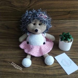Плетено таралежче момиченце- памук