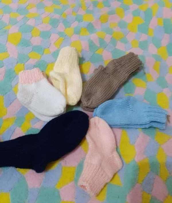 Плетени детски чорапи