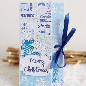 Коледна картичка-плик за паричен подарък Merry Christmas - 8