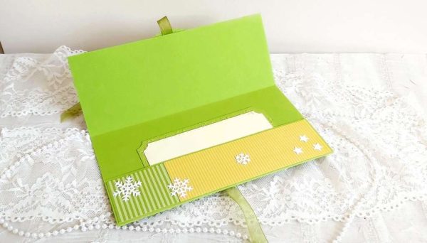 Коледна картичка-плик за паричен подарък - модел 4