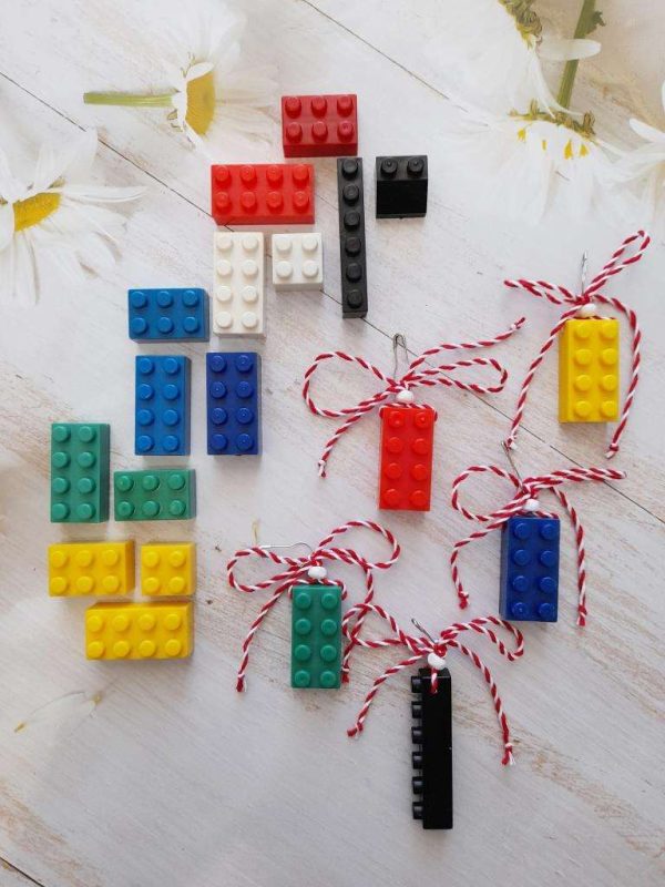 Мартеница брошка с тухличка от конструктор за Лего почитателите