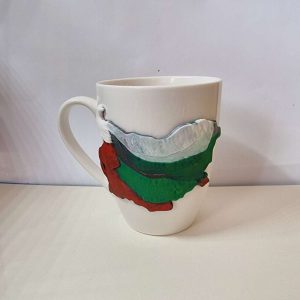 Чаша България, декорирана с полимерна глина
