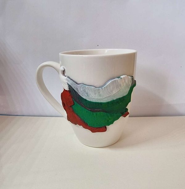Чаша България, декорирана с полимерна глина