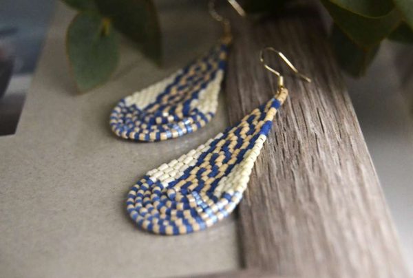 Обеци,,Blue & Cream,,