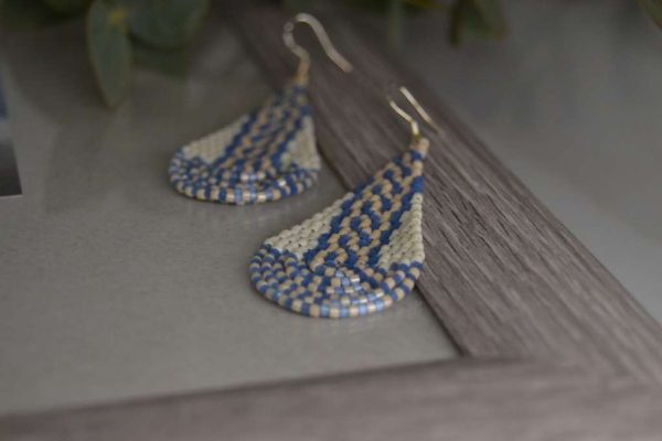 Обеци,,Blue & Cream,,