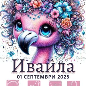 Бебешка визитка в рамка