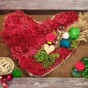 Картина "❤️" със скандинавски мъх