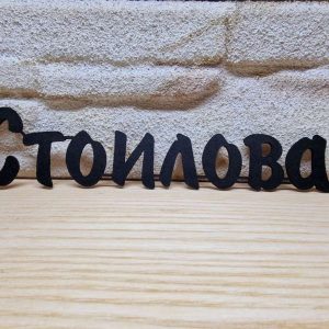 Персонализирана Табелка - надпис с фамилно име за входна врата