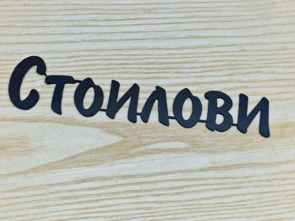 Персонализирана Табелка - надпис с фамилно име за входна врата