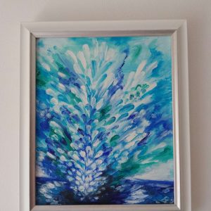 "Сътворението", масло, рисувана с пръсти