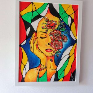 "Унес", акрил, абстракция, арт нейрографика,