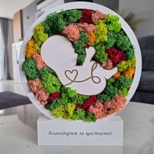 Пано със скандинавски мъх "Живот"